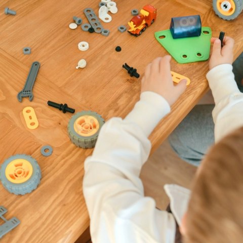 ZESTAW KLOCKI KONSTRUKCYJNE POJAZDY STEM 163 EL KREATYWNE DLA DZIECI