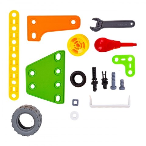 ZESTAW KLOCKI KONSTRUKCYJNE POJAZDY STEM 163 EL KREATYWNE DLA DZIECI