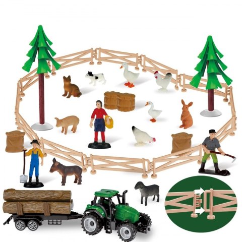 ZESTAW MAŁY FARMER XL FIGURKI GOSPODARSTWO KREATYWNE DLA DZIECI ZABAWA