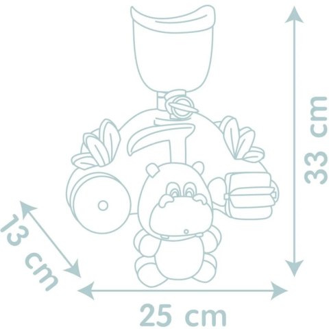 ZABAWKA MOTORYCZNA DLA DZIECI HIPOPOTAM DO KĄPIELI MOTORYCZNE TRWAŁE