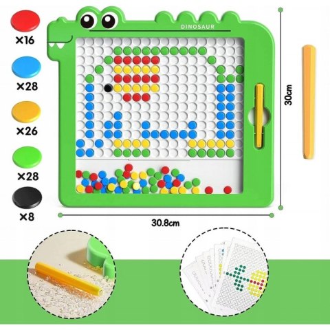 WOOPIE Tablica Magnetyczna dla Dzieci Montessori MagPad Dinozaur
