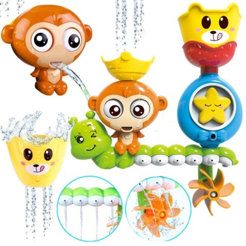 ZABAWKA WODNA DO KĄPIELI MAŁPKA KUBECZEK DLA DZIECI ZABAWA