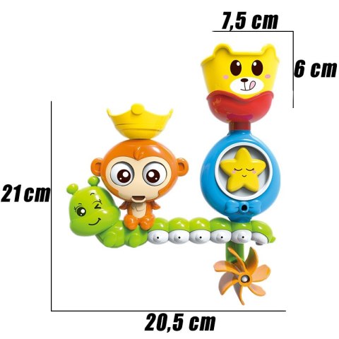 ZABAWKA WODNA DO KĄPIELI MAŁPKA KUBECZEK DLA DZIECI ZABAWA