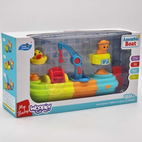 ZABAWKA WODNA DO KĄPIELI STATEK DLA DZIECI ZABAWA NAUKA