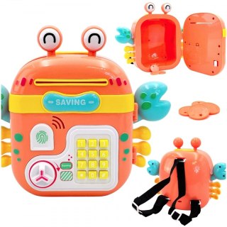 WOOPIE Interaktywny Sejf Kasa Sklepowa Plecak z Klawiaturą 4w1 Monety