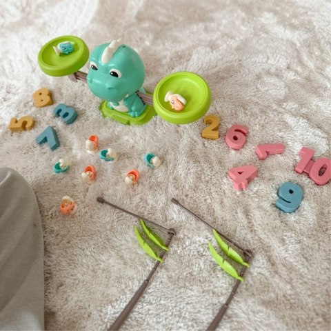 WAGA SZALKOWA RÓWNOWAŻNIA GRA ŁOWIENIE DINOZAURÓW RYBEK NAUKA LICZYDŁO