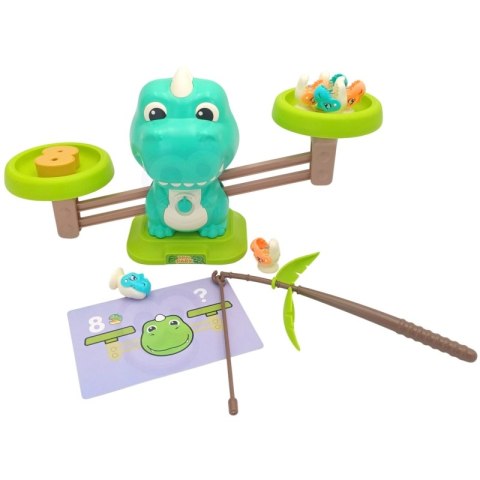 WAGA SZALKOWA RÓWNOWAŻNIA GRA ŁOWIENIE DINOZAURÓW RYBEK NAUKA LICZYDŁO