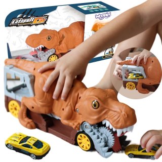 DINOZAUR WYRZUTNIA SAMOCHODÓW AUTO 1SZT POJAZD DLA DZIECI ZABAWA NAUKA