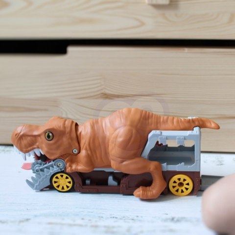 DINOZAUR WYRZUTNIA SAMOCHODÓW AUTO 1SZT POJAZD DLA DZIECI ZABAWA NAUKA
