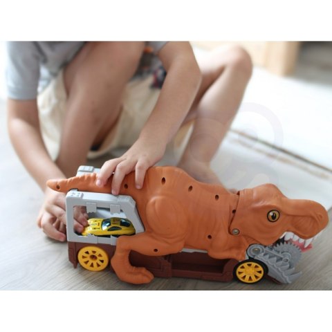 DINOZAUR WYRZUTNIA SAMOCHODÓW AUTO 1SZT POJAZD DLA DZIECI ZABAWA NAUKA