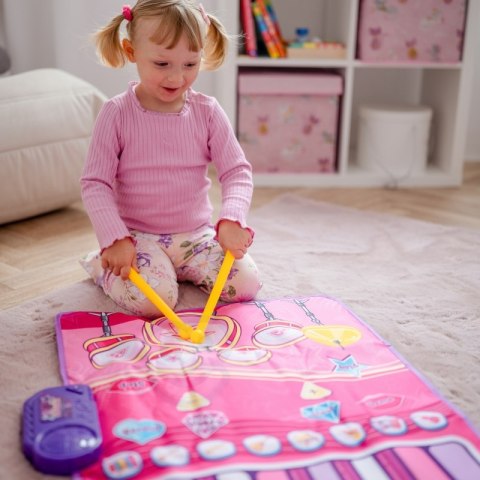 DUŻA MATA MUZYCZNA 2W1 PERKUSJA INTERAKTYWNA PIANINO DLA DZIECI KREATYWNA