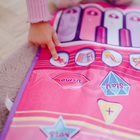 DUŻA MATA MUZYCZNA 2W1 PERKUSJA INTERAKTYWNA PIANINO DLA DZIECI KREATYWNA