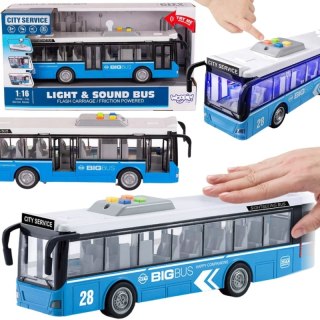 AUTOBUS MIEJSKI INTERAKTWNY ELEKTRYCZNY 1:16 POJAZD ŚWIATŁA DŹWIĘKI