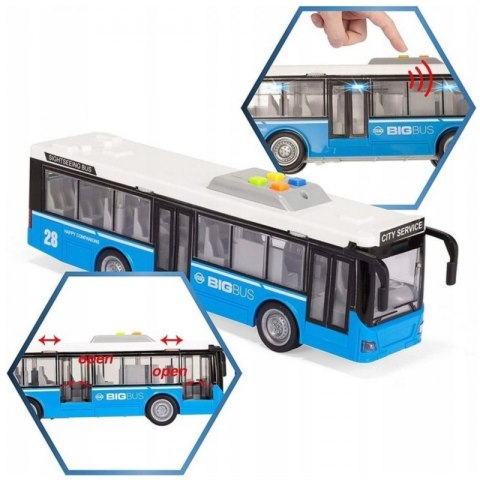 AUTOBUS MIEJSKI INTERAKTWNY ELEKTRYCZNY 1:16 POJAZD ŚWIATŁA DŹWIĘKI