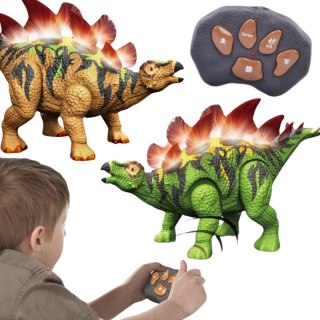 DINOZAUR ZDALNIE STEROWANY RC ROBOT STEGOZAUR DLA DZIECI KREATYWNY INTERAKTYWNY