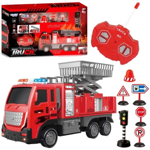 WOOPIE Zdalnie Sterowany Wóz Strażacki Podnośnik