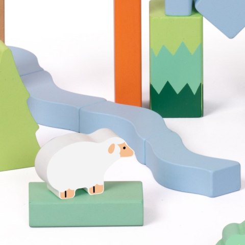 CLASSIC WORLD Zestaw Drewnianych Klocków Leśny Świat 50 el.