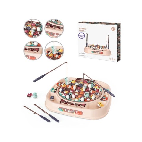 GRA ŁOWIENIE RYBEK DLA DZIECI ZESTAW WĘDKI 50 EL EDUKACYJNA WĘDKOWANIE