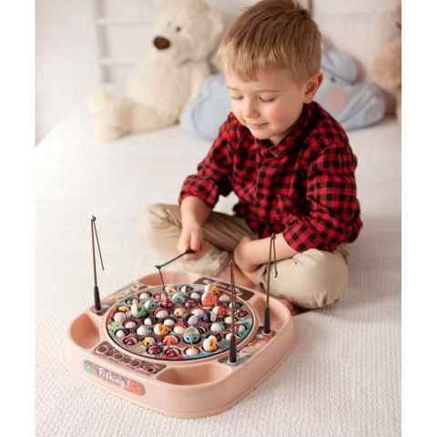 GRA ŁOWIENIE RYBEK DLA DZIECI ZESTAW WĘDKI 50 EL EDUKACYJNA WĘDKOWANIE