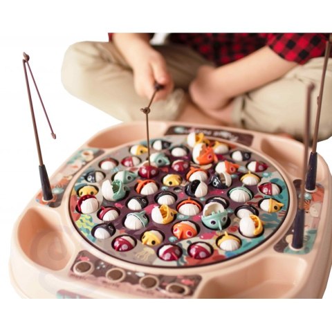 GRA ŁOWIENIE RYBEK DLA DZIECI ZESTAW WĘDKI 50 EL EDUKACYJNA WĘDKOWANIE