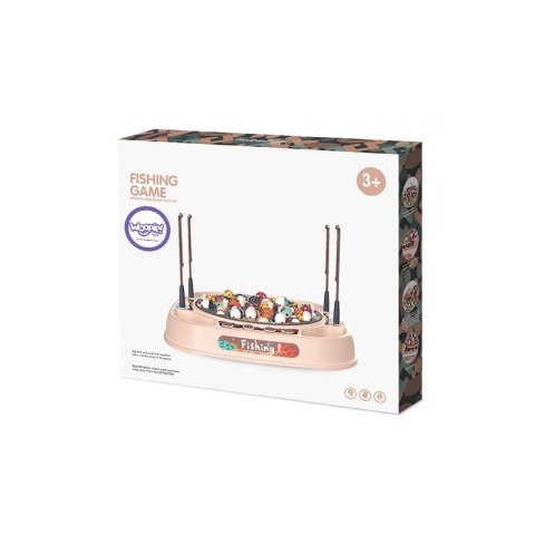 GRA ŁOWIENIE RYBEK DLA DZIECI ZESTAW WĘDKI 50 EL EDUKACYJNA WĘDKOWANIE