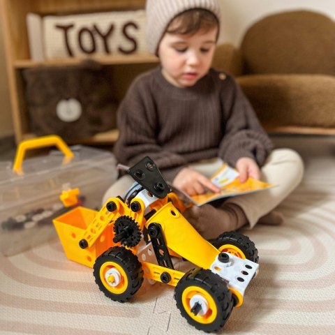 POJAZDY ZESTAW KONSTRUKCYJNY 8W1 KLOCKI STEAM KREATYWNE KONCENTRACJA