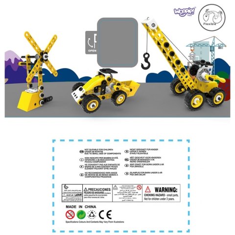 POJAZDY ZESTAW KONSTRUKCYJNY 8W1 KLOCKI STEAM KREATYWNE KONCENTRACJA