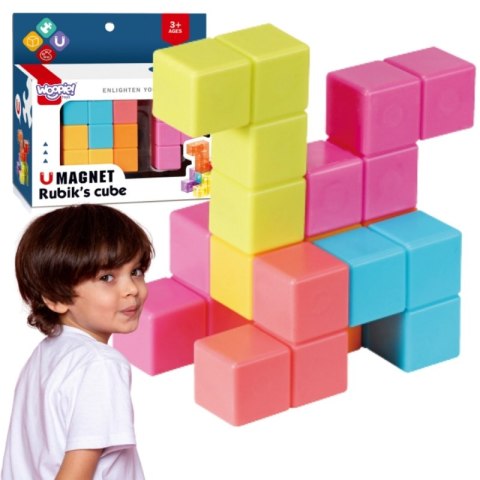 UKŁADANKA KOSTKA MAGNETYCZNA TETRIS DLA DZIECI EDUKACYJNE KREATYWNA