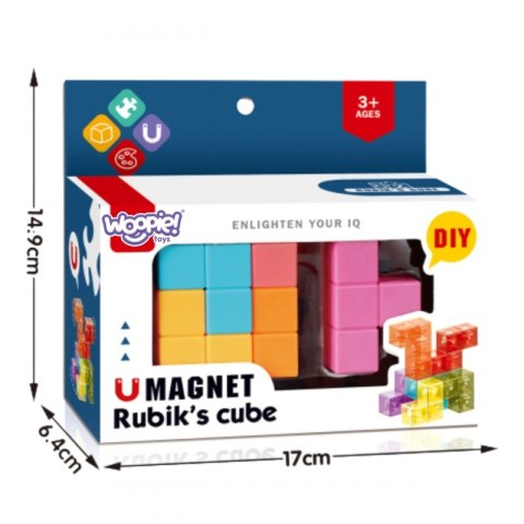 UKŁADANKA KOSTKA MAGNETYCZNA TETRIS DLA DZIECI EDUKACYJNE KREATYWNA