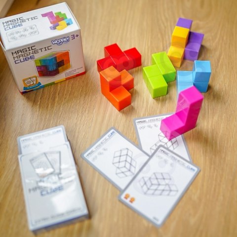 UKŁADANKA KOSTKA TETRIS Z ZESTAWEM KART EDUKACYJNA DLA DZIECI