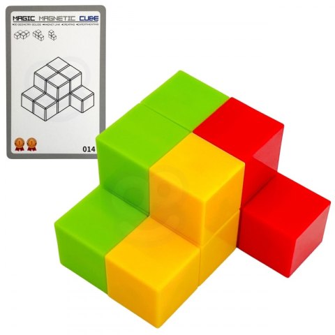 UKŁADANKA KOSTKA TETRIS Z ZESTAWEM KART EDUKACYJNA DLA DZIECI