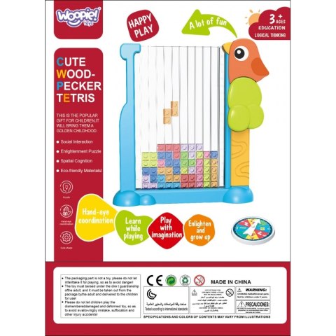 WOOPIE Gra Edukacyjna Tetris Kolorowe Klocki