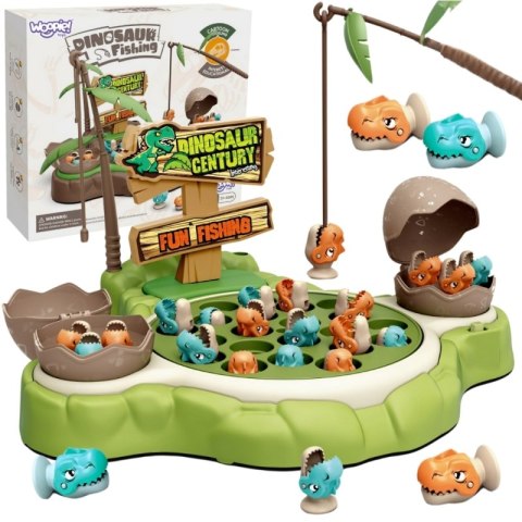 GRA ŁOWIENIE DINOZAURÓW RYBEK WĘDKI EDUKACYJNA DLA DZIECI ZABAWA