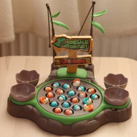 GRA ŁOWIENIE DINOZAURÓW RYBEK WĘDKI EDUKACYJNA DLA DZIECI ZABAWA