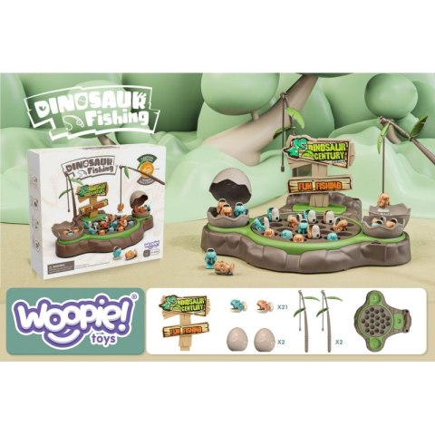 GRA ŁOWIENIE DINOZAURÓW RYBEK WĘDKI EDUKACYJNA DLA DZIECI ZABAWA
