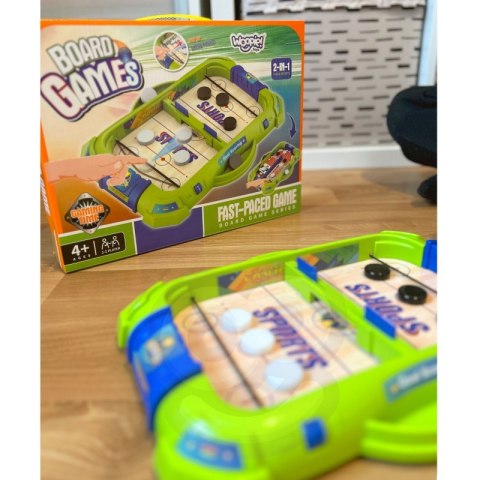 GRA ZRĘCZNOŚCIOWA 2W1 MINI HOKEJ WYŚCIGI EDUKACYJNA DLA DZIECI