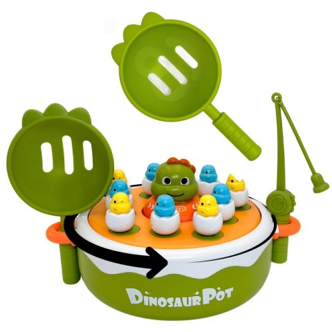 WOOPIE Gra Zręcznościowa Łowienie Dinozaurów 4w1 Katapulta