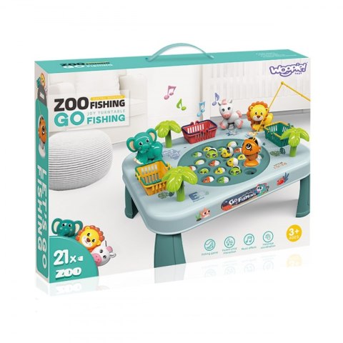 GRA ZRĘCZNOŚCIOWA ŁOWIENIE RYB INTERAKTYWNY STOLIK ZIELONY WĘDKOWANIE