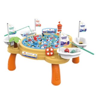 INTERAKTYWNY STOLIK GRA ŁOWIENIA RYBEK NA MAGNES DLA DZIECI STATEK PIRACKI EDUKACYJNA