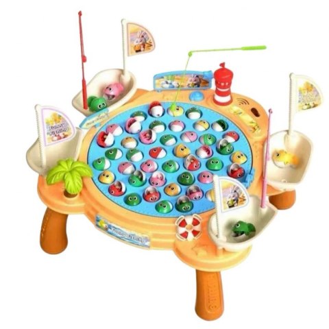 INTERAKTYWNY STOLIK GRA ŁOWIENIA RYBEK NA MAGNES DLA DZIECI STATEK PIRACKI EDUKACYJNA