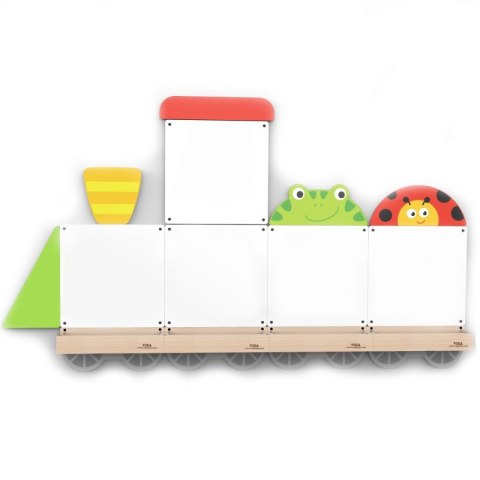TABLICE EDUKACYJNE SUCHOŚCIERALNE MAGNETYCZNE VIGA POCIĄG ZWIERZĄTKA FSC