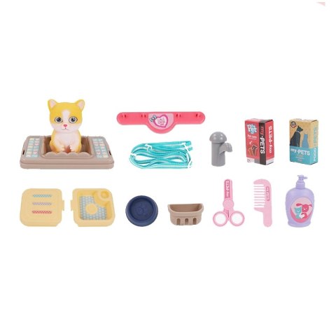 KOTEK PRZENOŚNY SALON PIĘKNOŚCI 2W1 W PLECAKU TRANSPORTER DLA DZIECI ZABAWA