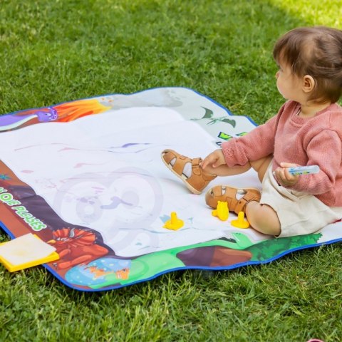 MAGICZNA MATA WODNA DO MALOWANIA XXL PIECZĄTKI CYFERKI 100X80 CM DLA DZIECI