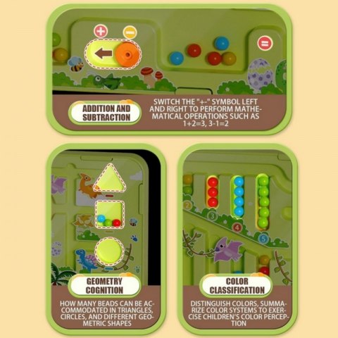 WOOPIE Magnetyczny Labirynt 2w1 Gra Chińczyk