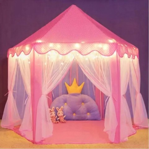 WOOPIE Namiot Zamek Księżniczki XXL Domek do Domu i Ogrodu