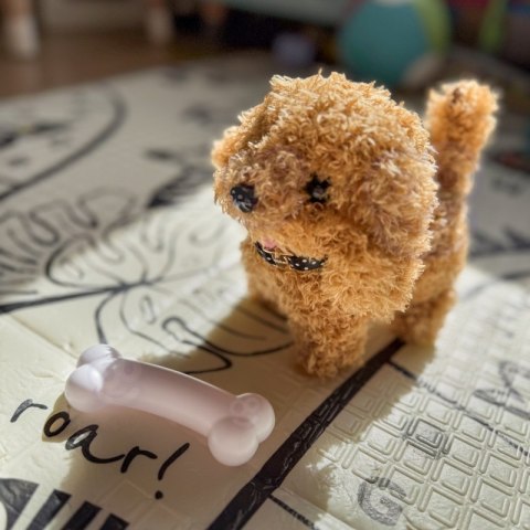 WOOPIE Piesek Interaktywny Pluszak z Kością Pudel Husky
