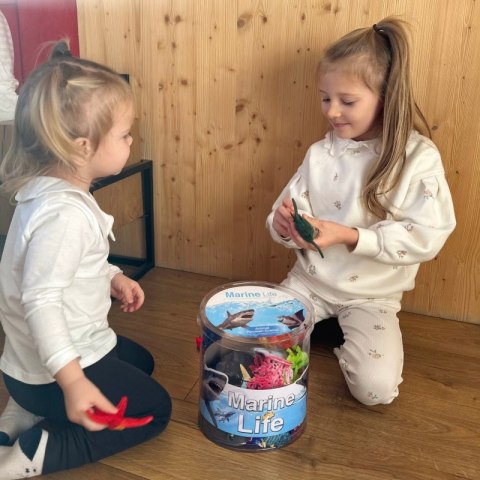 ZESTAW FIGURKI ZWIERZĘTA MORSKIE 33 EL EDUKACYJNE KREATYWNE DLA DZIECI