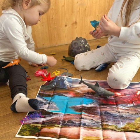 ZESTAW FIGURKI ZWIERZĘTA MORSKIE 33 EL EDUKACYJNE KREATYWNE DLA DZIECI