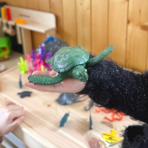 ZESTAW FIGURKI ZWIERZĘTA MORSKIE 33 EL EDUKACYJNE KREATYWNE DLA DZIECI