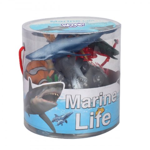 ZESTAW FIGURKI ZWIERZĘTA MORSKIE 33 EL EDUKACYJNE KREATYWNE DLA DZIECI